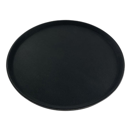 CZ496 Beaumont Non-Slip Round Tray Black 406mm JD Catering Equipment Solutions Ltd