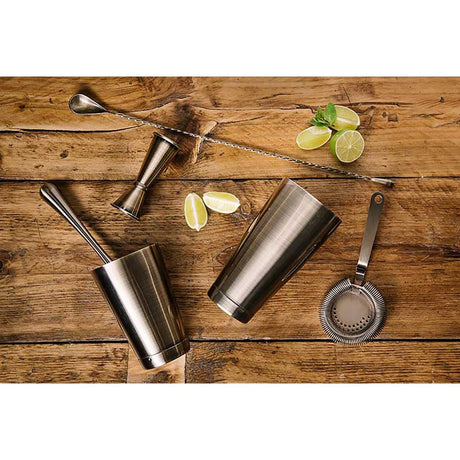 CZ538 Beaumont Antique Brass Plated Curved Moscow Mule Mug 500ml JD Catering Equipment Solutions Ltd