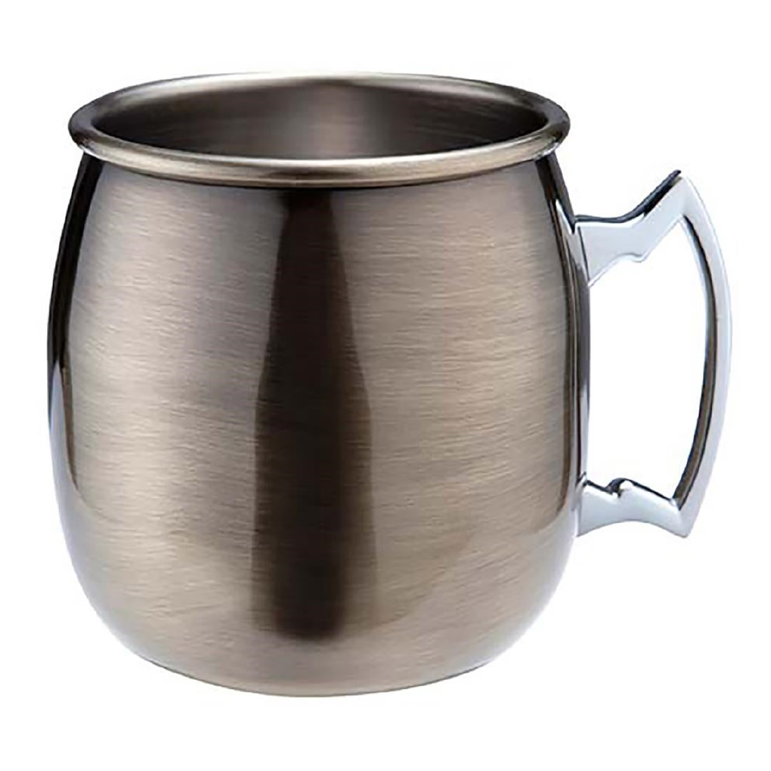 CZ538 Beaumont Antique Brass Plated Curved Moscow Mule Mug 500ml JD Catering Equipment Solutions Ltd