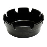 CZ574 Beaumont Black Bakelite Crown Style Ashtray Single 101mm JD Catering Equipment Solutions Ltd