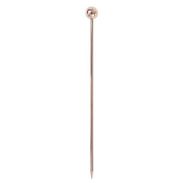 CZ588 Beaumont Ball Garnish Pick Copper Plated (Pack of 10) JD Catering Equipment Solutions Ltd