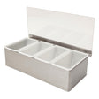 CZ597 Beaumont 4 Part Stainless Steel Condiment Holder JD Catering Equipment Solutions Ltd