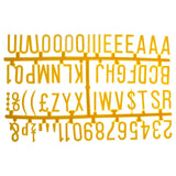 CZ614 Beaumont 31mm Letter Set (390 characters) Yellow JD Catering Equipment Solutions Ltd