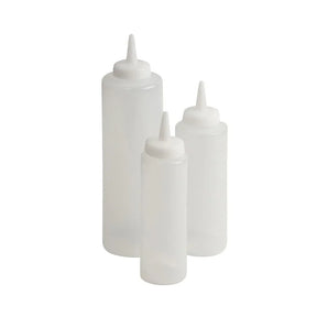 CZ649 Beaumont Squeeze Sauce Bottle Clear 8oz - JD Catering Equipment Solutions Ltd