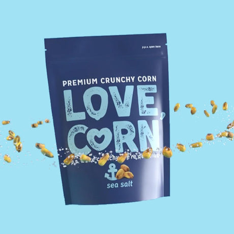 CZ753 LOVE CORN Crunchy Corn Snack Sea Salt (10x45g) JD Catering Equipment Solutions Ltd