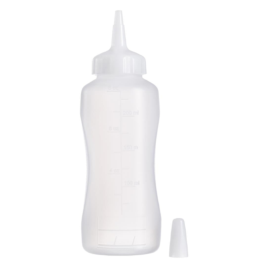 CZ802 Araven Mini Squeeze Sauce Bottle 250ml White JD Catering Equipment Solutions Ltd