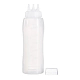 CZ804 Araven Squeeze Sauce Bottle 3 Nozzles 75cl White - JD Catering Equipment Solutions Ltd