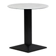 CZ818 Turin Metal Base Round Dining Table with Laminate Top Marble 600mm JD Catering Equipment Solutions Ltd
