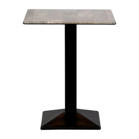 CZ831 Turin Metal Base Square Poseur Table with Laminate Top Concrete 700mm - JD Catering Equipment Solutions Ltd