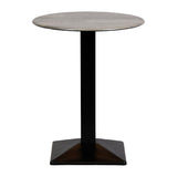 CZ835 Turin Metal Base Round Poseur Table with Laminate Top Concrete 600mm JD Catering Equipment Solutions Ltd