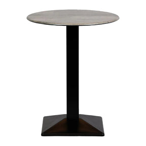 CZ835 Turin Metal Base Round Poseur Table with Laminate Top Concrete 600mm - JD Catering Equipment Solutions Ltd