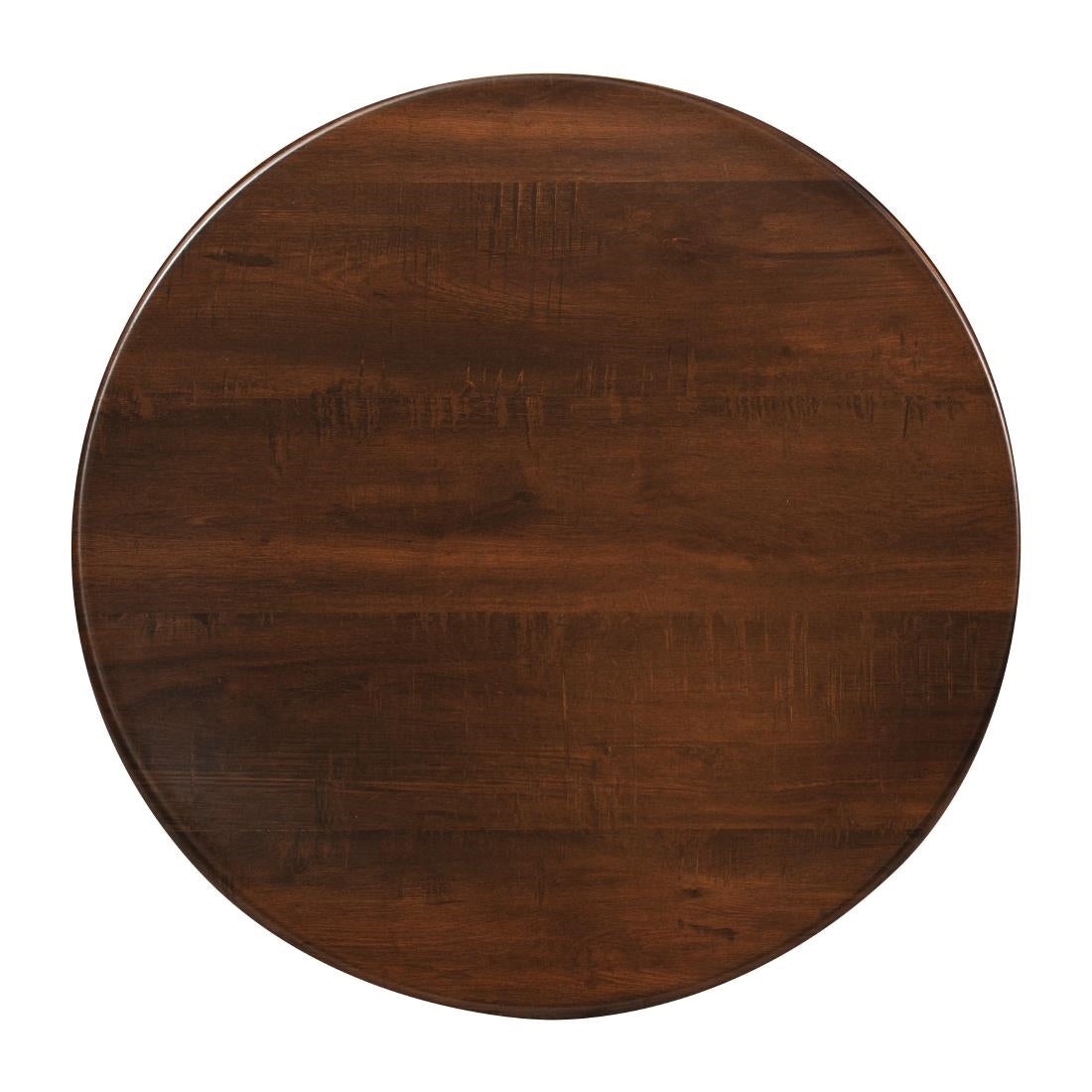 CZ845 Round Laminate Table Top Walnut 600mm JD Catering Equipment Solutions Ltd