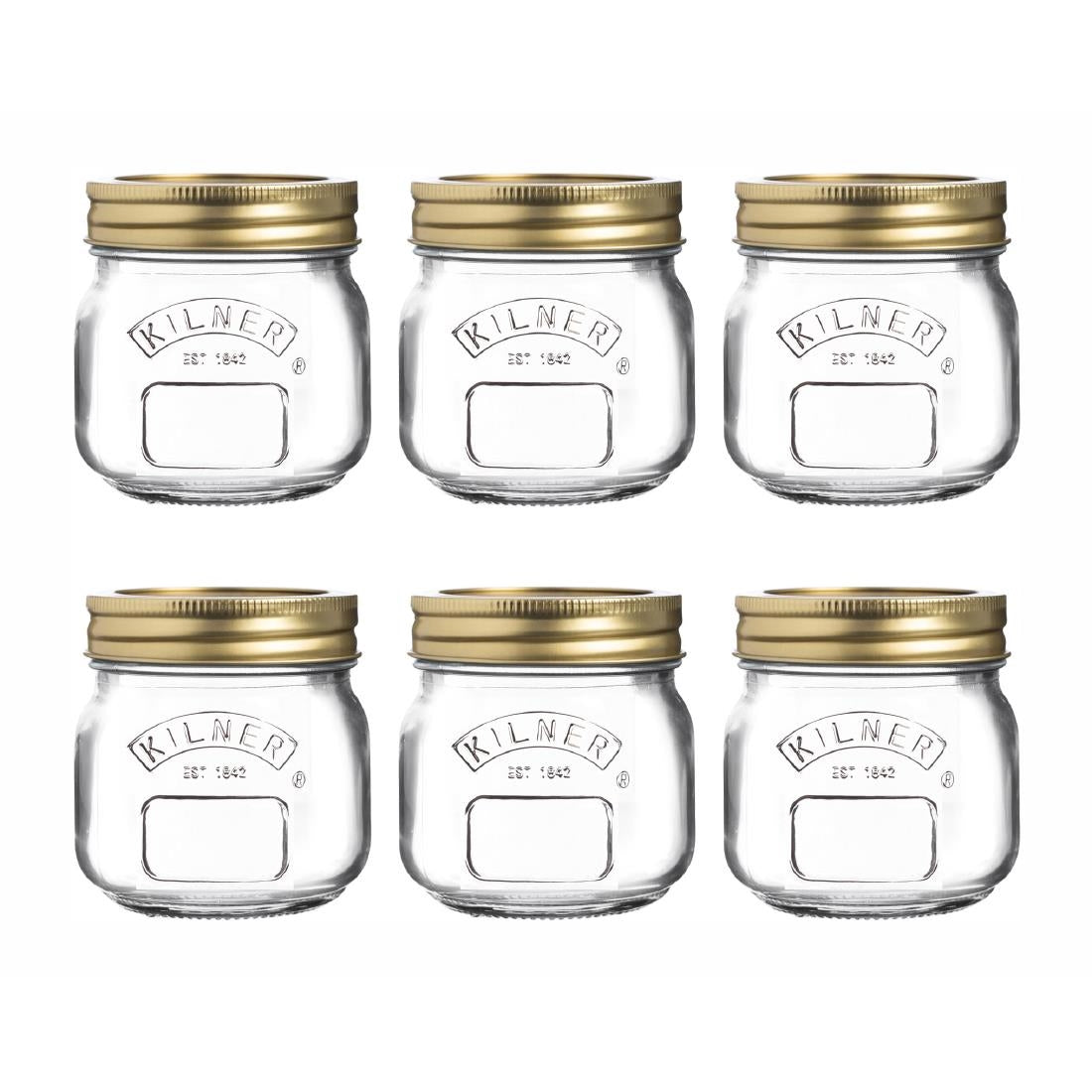 CZ877 Kilner Preserve Jars 250ml (Pack of 6) JD Catering Equipment Solutions Ltd