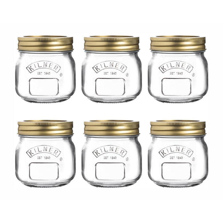 CZ877 Kilner Preserve Jars 250ml (Pack of 6) JD Catering Equipment Solutions Ltd