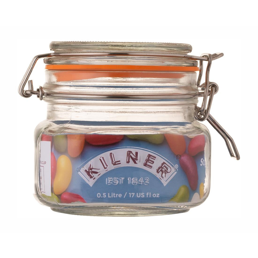 CZ891 Kilner Clip Top Square Jar 500ml JD Catering Equipment Solutions Ltd