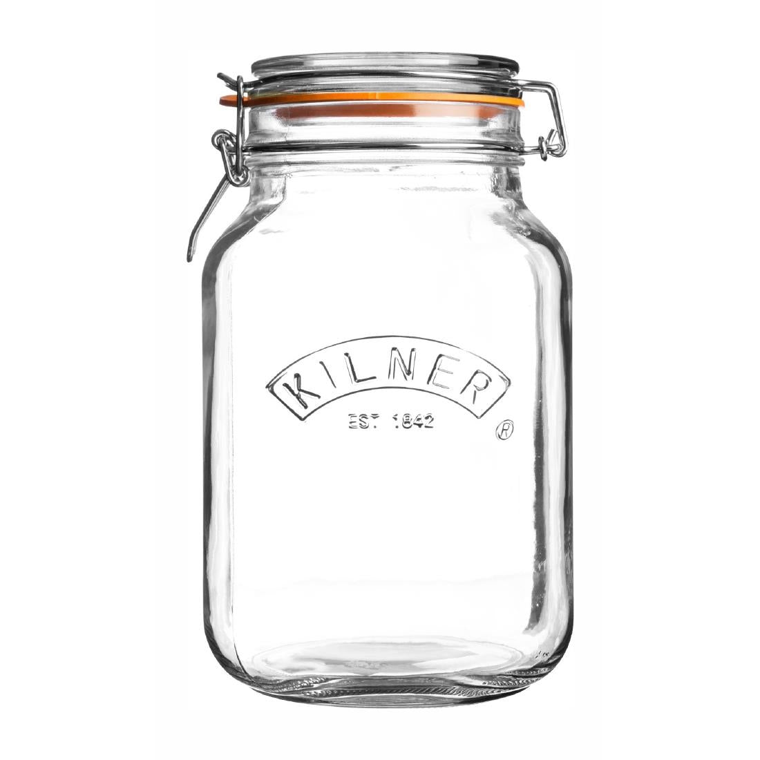 CZ894 Kilner Clip Top Square Jar 2000ml JD Catering Equipment Solutions Ltd