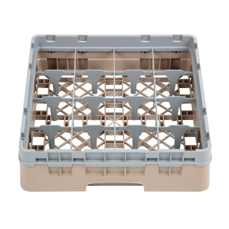 Cambro Camrack Beige 16 Compartments Max Glass Height 92mm JD Catering Equipment Solutions Ltd