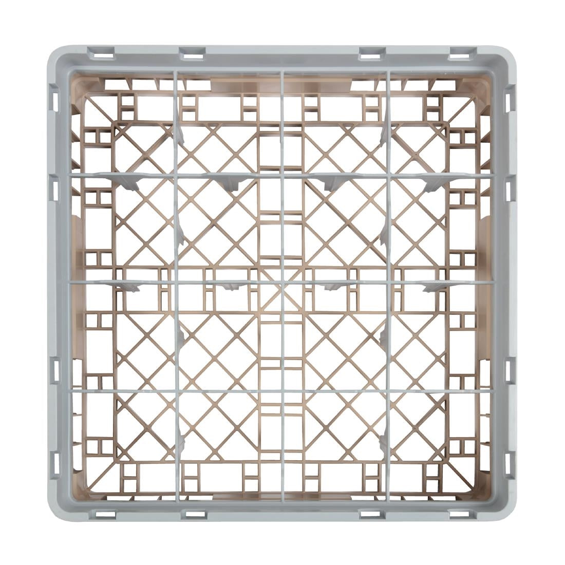 Cambro Camrack Beige 16 Compartments Max Glass Height 92mm JD Catering Equipment Solutions Ltd