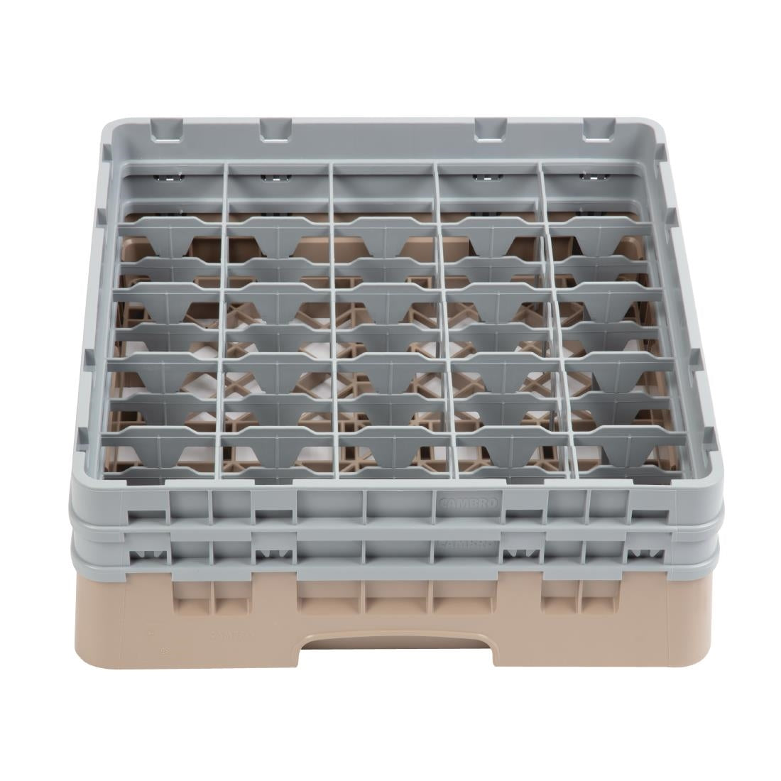 Cambro Camrack Beige 25 Compartments Max Glass Height 133mm JD Catering Equipment Solutions Ltd