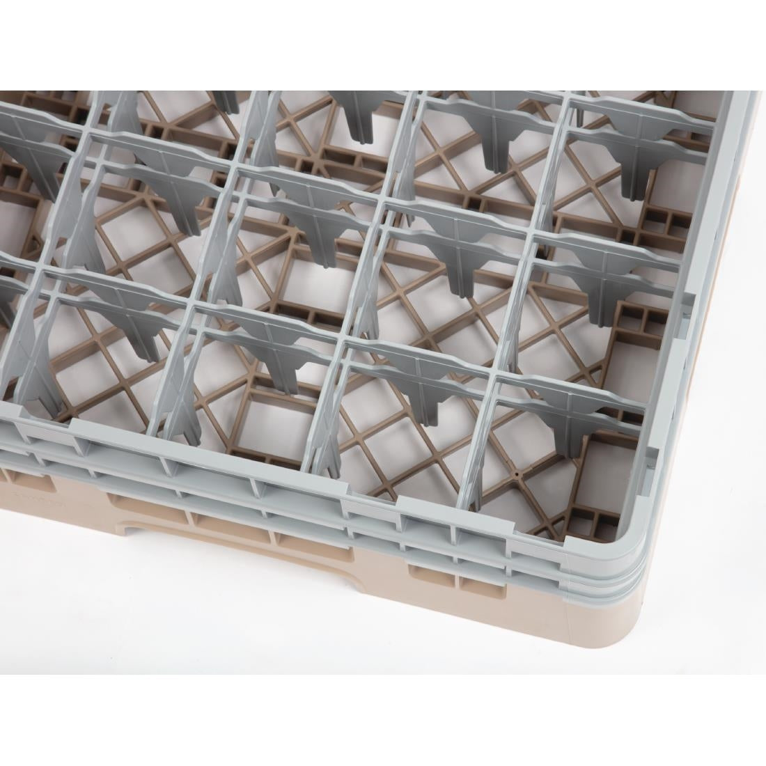 Cambro Camrack Beige 25 Compartments Max Glass Height 133mm JD Catering Equipment Solutions Ltd