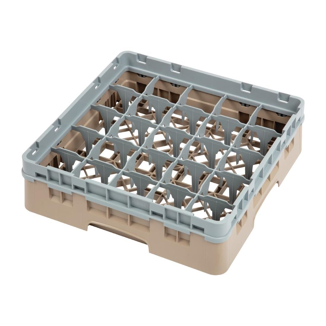 Cambro Camrack Beige 25 Compartments Max Glass Height 92mm JD Catering Equipment Solutions Ltd