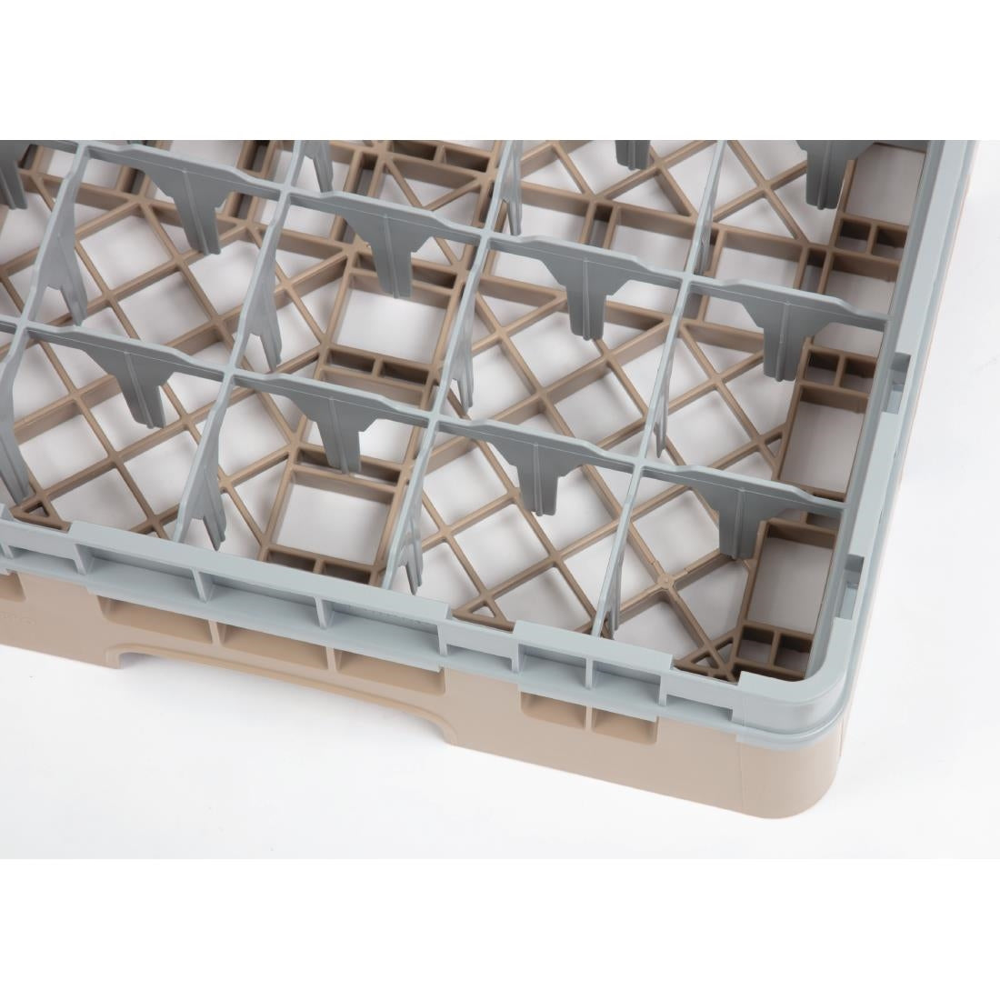 Cambro Camrack Beige 25 Compartments Max Glass Height 92mm JD Catering Equipment Solutions Ltd