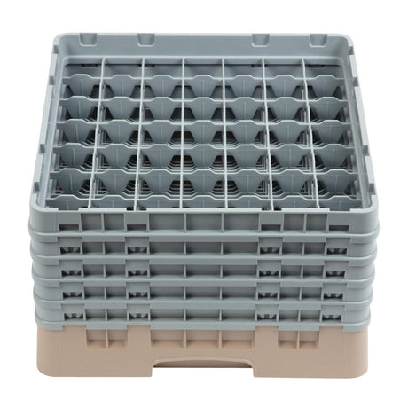 Cambro Camrack Beige 49 Compartments Max Glass Height 257mm JD Catering Equipment Solutions Ltd