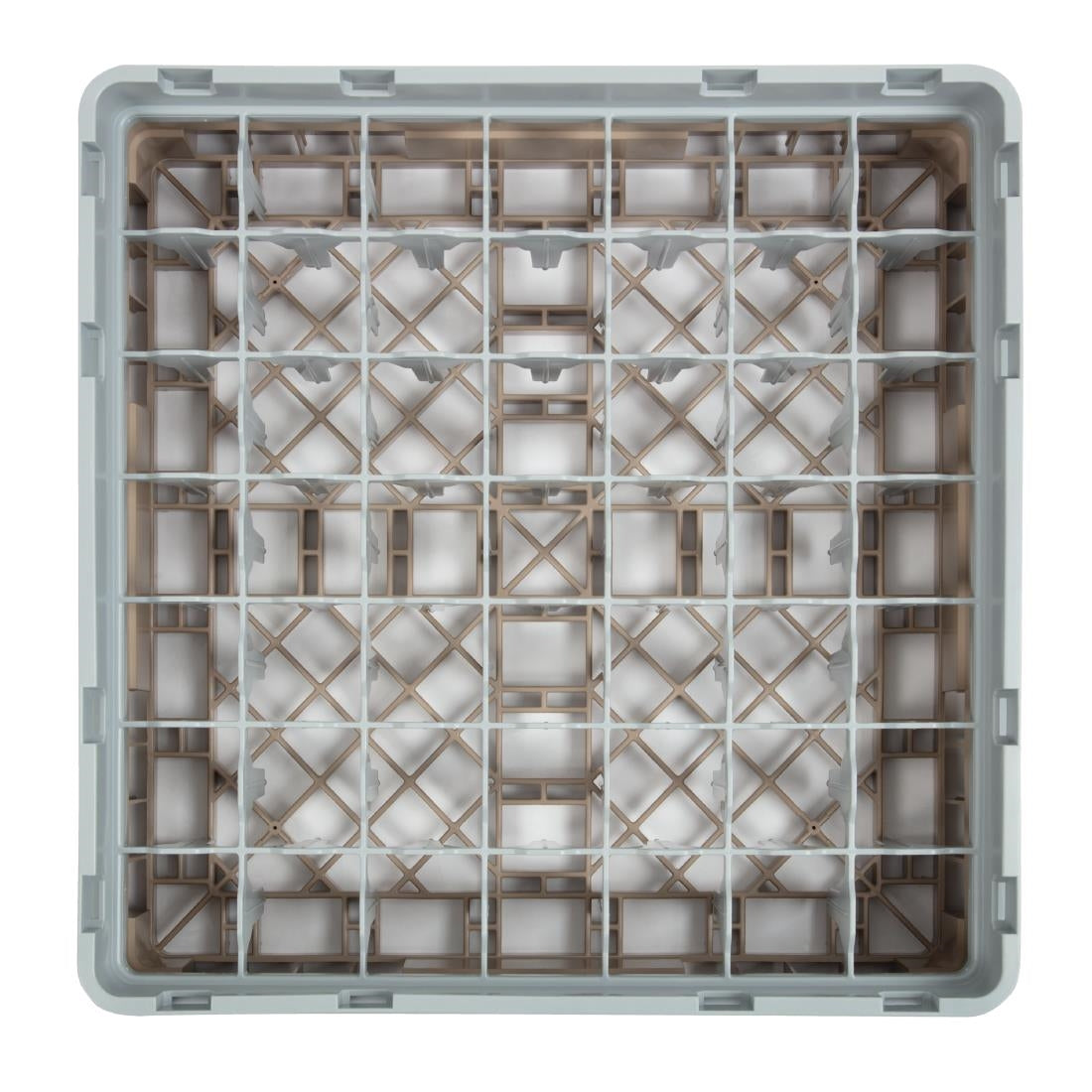 Cambro Camrack Beige 49 Compartments Max Glass Height 92mm JD Catering Equipment Solutions Ltd