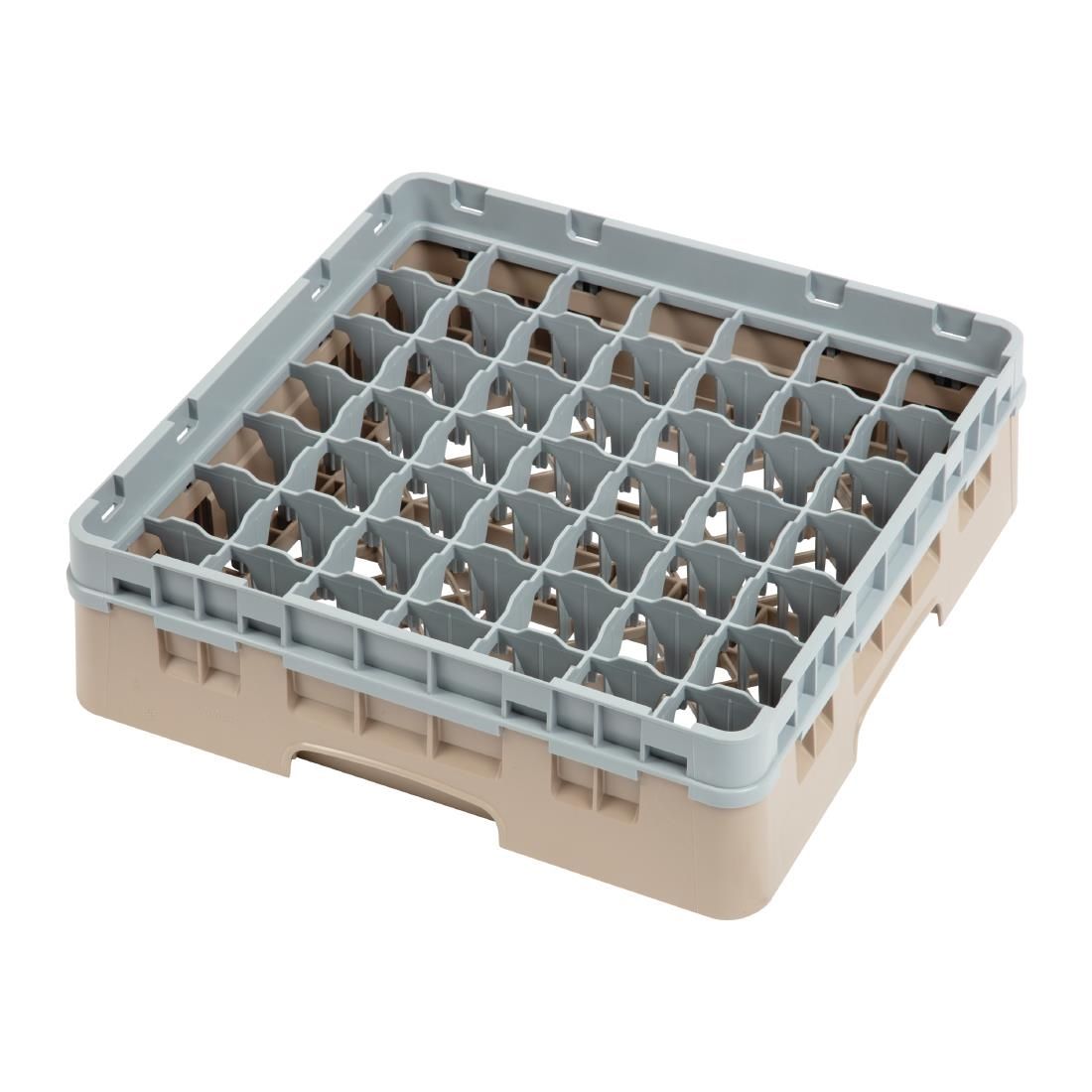 Cambro Camrack Beige 49 Compartments Max Glass Height 92mm JD Catering Equipment Solutions Ltd