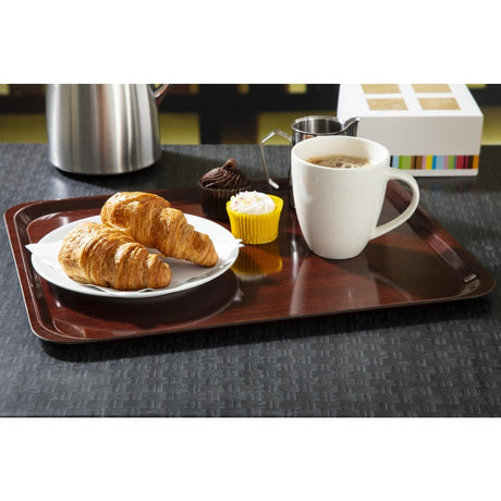 Cambro Capri Laminate Canteen Tray Mahogany 460mm JD Catering Equipment Solutions Ltd