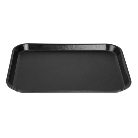 Cambro EpicTread Fibreglass Rectangular Non-Slip Tray Black 350mm JD Catering Equipment Solutions Ltd