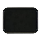 Cambro EpicTread Fibreglass Rectangular Non-Slip Tray Black 350mm JD Catering Equipment Solutions Ltd