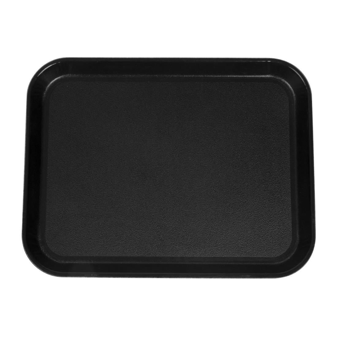 Cambro EpicTread Fibreglass Rectangular Non-Slip Tray Black 350mm JD Catering Equipment Solutions Ltd