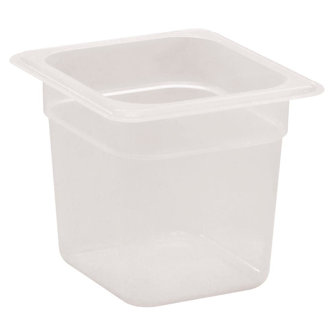 Cambro Polypropylene 1/6 Gastronorm Food Pan 150mm JD Catering Equipment Solutions Ltd