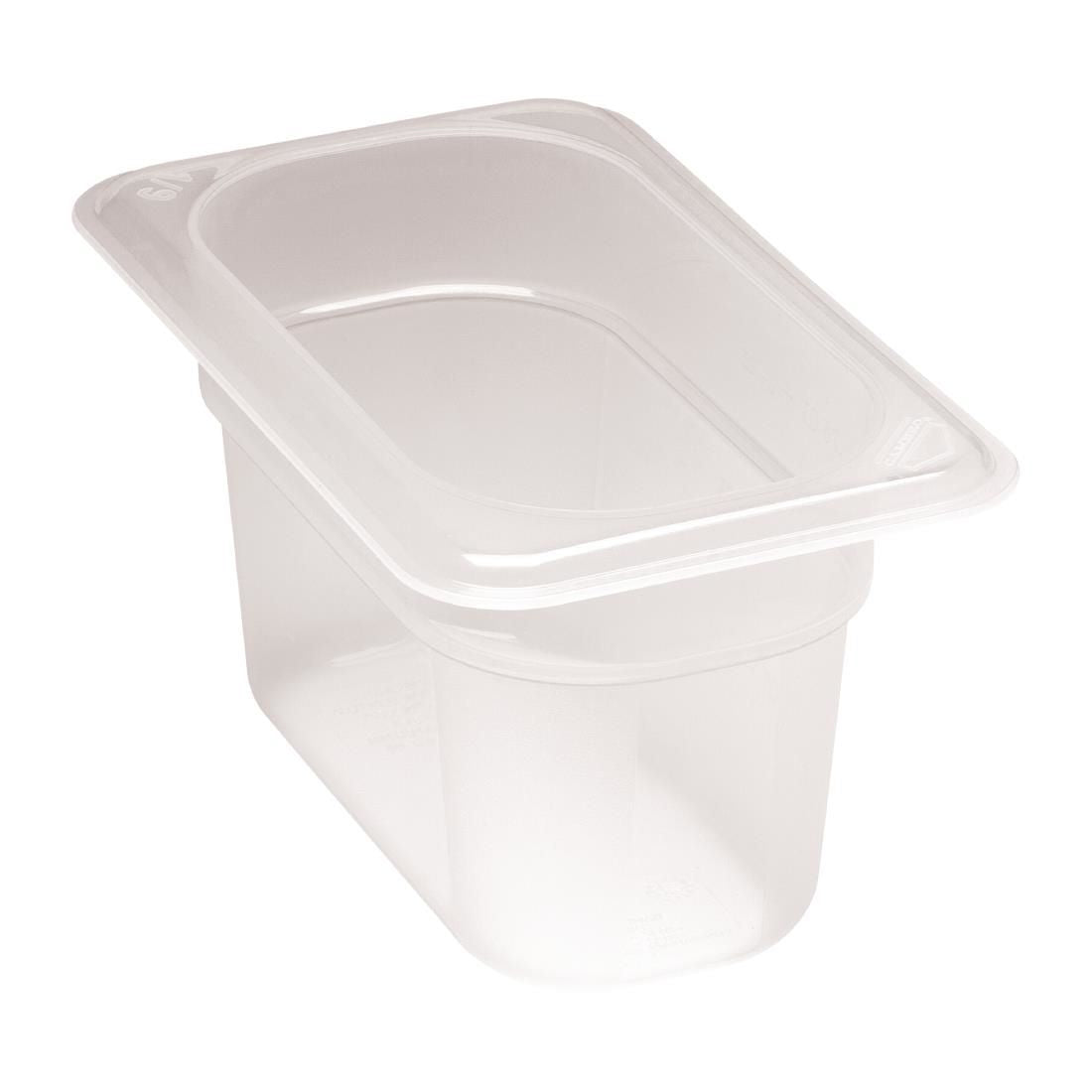 Cambro Polypropylene 1/9 Gastronorm Food Pan 100mm JD Catering Equipment Solutions Ltd