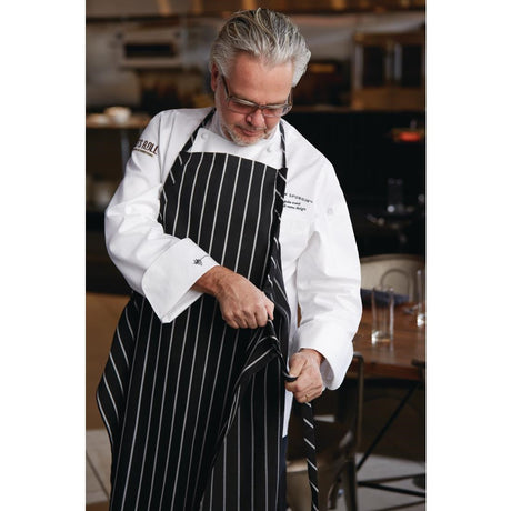 Chef Works Premium Woven Bib Apron JD Catering Equipment Solutions Ltd