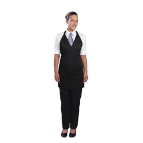 Chef Works Tuxedo Bib Apron Black JD Catering Equipment Solutions Ltd