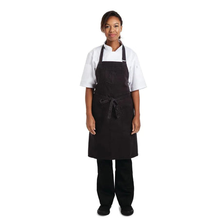 BB018 Chef Works Urban Rockford Canvas Bib Apron Steel Grey - JD Catering Equipment Solutions Ltd