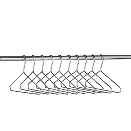 Chrome Plated Steel Hangers (Pack of 50) JD Catering Equipment Solutions Ltd