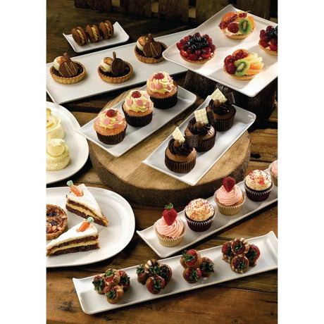 Y848 Churchill Alchemy Balance Rectangular Trays 300x 145mm (Pack of 6) - JD Catering Equipment Solutions Ltd