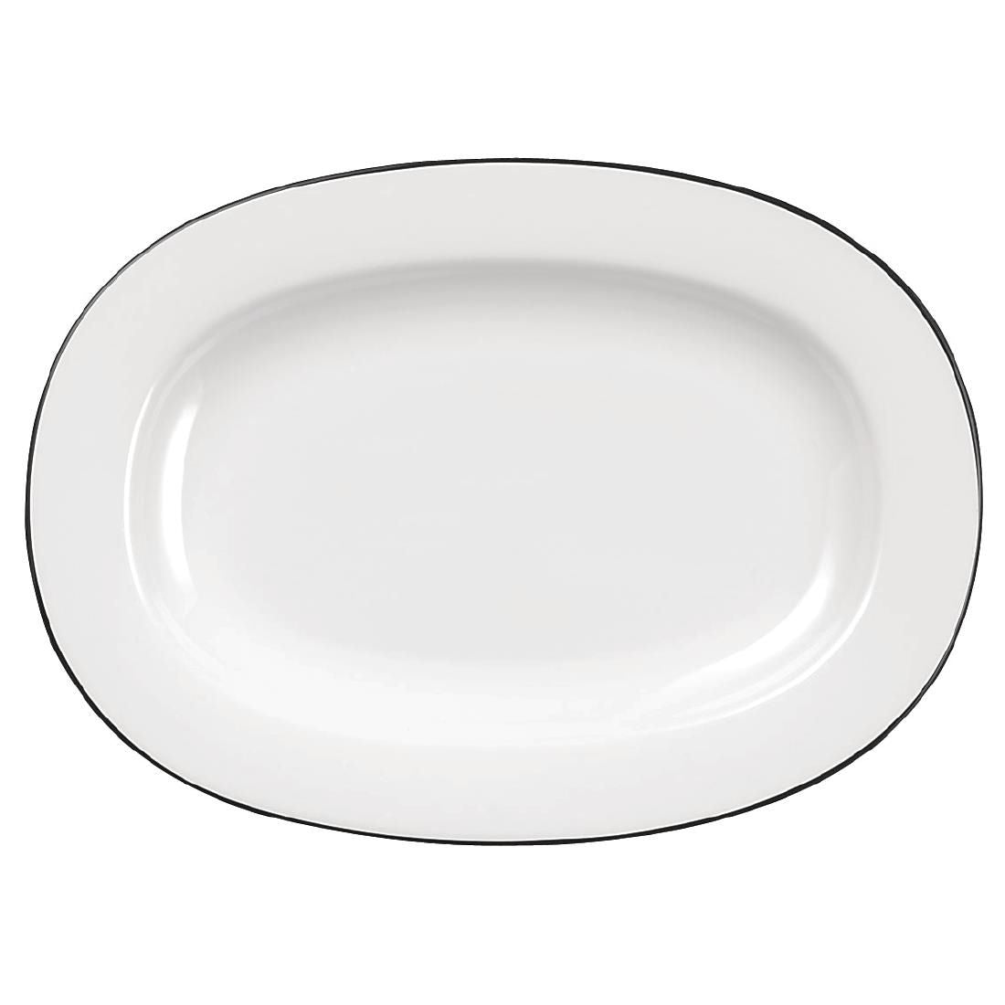 Churchill Alchemy Mono Oval Dishes 207mm (Pack of 12) JD Catering Equipment Solutions Ltd
