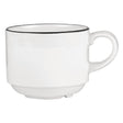Churchill Alchemy Mono Stacking Tea Cups 206ml (Pack of 24) JD Catering Equipment Solutions Ltd
