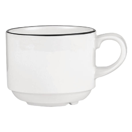 Churchill Alchemy Mono Stacking Tea Cups 206ml (Pack of 24) JD Catering Equipment Solutions Ltd