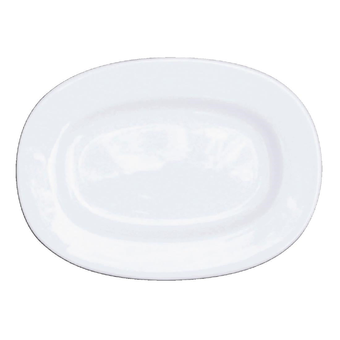 Churchill Alchemy Rimmed Oval Dishes 202mm (Pack of 12) JD Catering Equipment Solutions Ltd