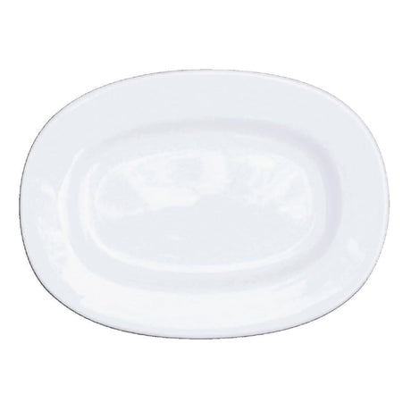 Churchill Alchemy Rimmed Oval Dishes 202mm (Pack of 12) JD Catering Equipment Solutions Ltd