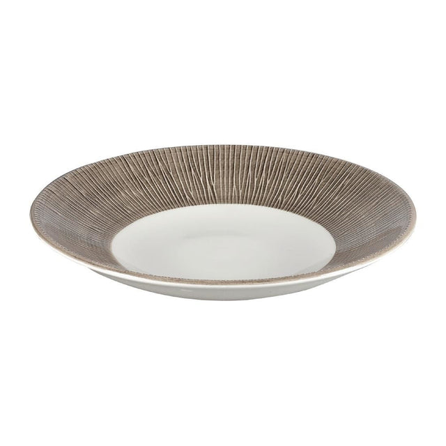 Churchill Bamboo Deep Round Coupe Plates Dusk 225mm (Pack of 12) JD Catering Equipment Solutions Ltd