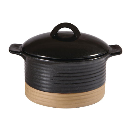 Churchill Black Igneous Cocotte 530ml 20oz (Pack of 6) JD Catering Equipment Solutions Ltd