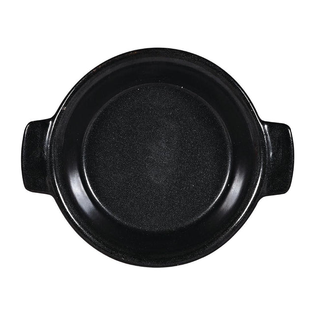 Churchill Black Igneous Stoneware Individual Dish 120mm (Pack of 6) JD Catering Equipment Solutions Ltd