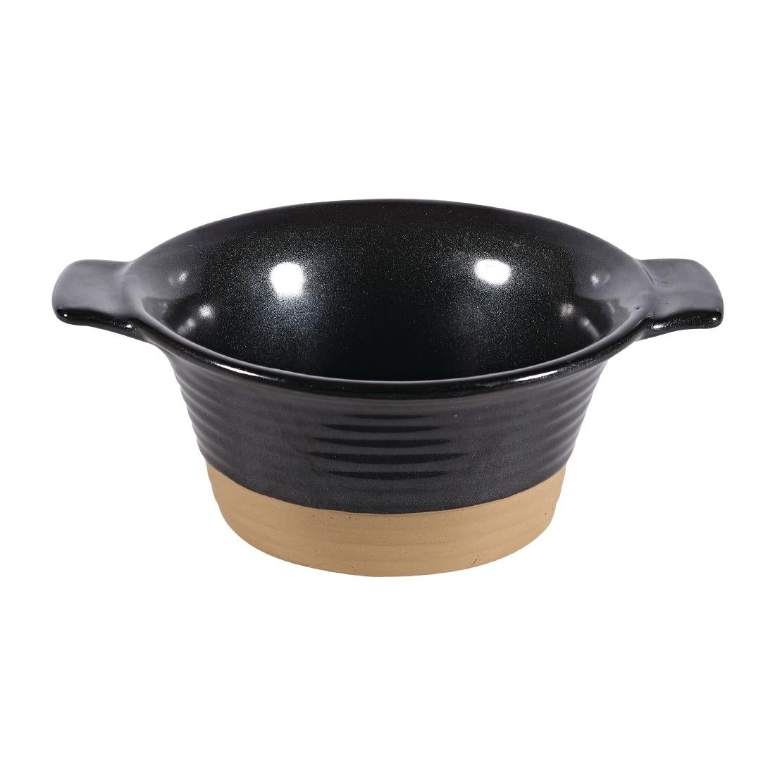 Churchill Black Igneous Stoneware Pie Dish 140mm (Pack of 6) JD Catering Equipment Solutions Ltd
