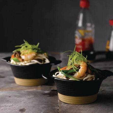 DY926 Churchill Black Igneous Stoneware Pie Dish 140mm (Pack of 6) - JD Catering Equipment Solutions Ltd